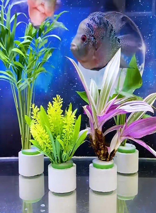 HEHIPLE 12 Pack Aquarium Plant Weights, Aquatic Plants Fixed Ring Set, Anti-Floating Ceramic Aquarium Plant Rings, Aquarium Landscape Decoration Fish Tank Accessories 1.8 x 1.3 Inch - Image 4